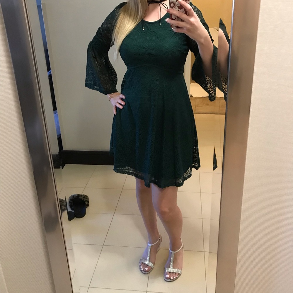 Laces flare dress